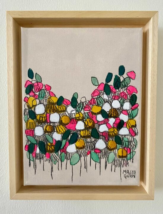 ANTIBES 18x24 cm Fusain et acrylique sur toile 2025 -95 €