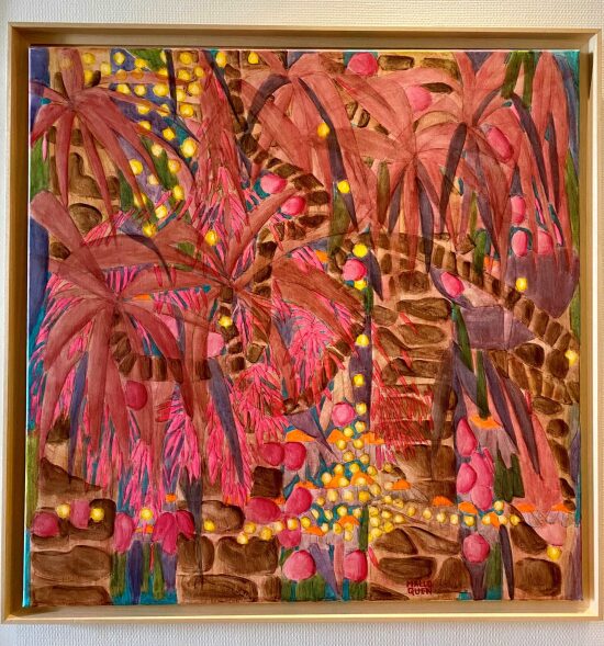CARACAS 100x100 cm Acrylique sur toile -895 €